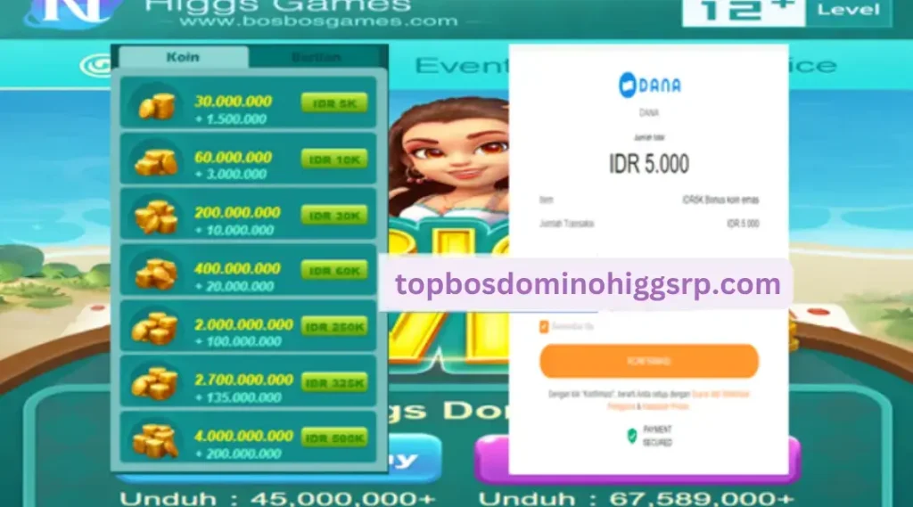 Beli Higgs Domino Chips Murah 3000 Pakai Dana Via Bosbosgames com